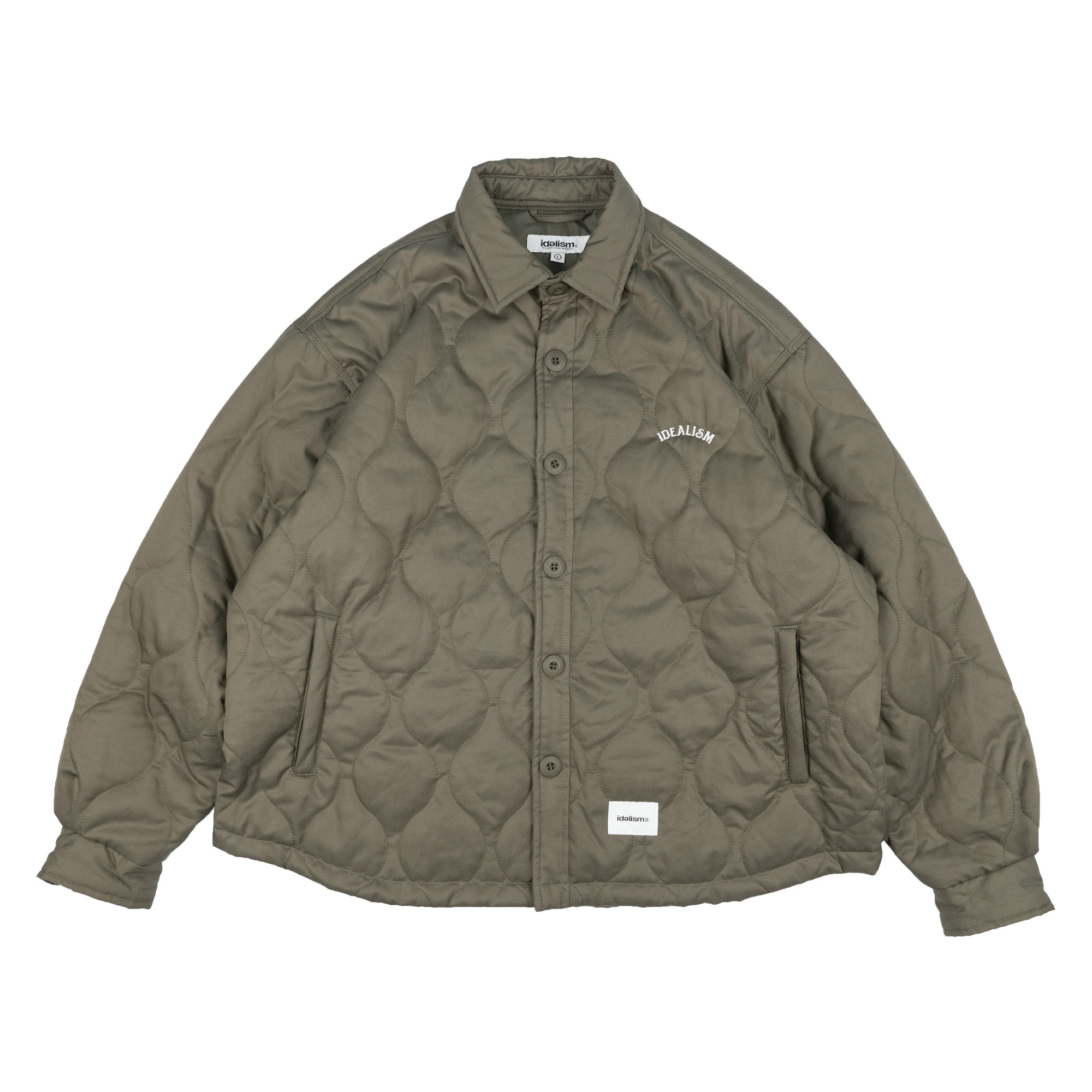 idealism Quilted Shirt Jacket 黑色 綠色 絎縫 機能 襯衫 外套【ID25050】