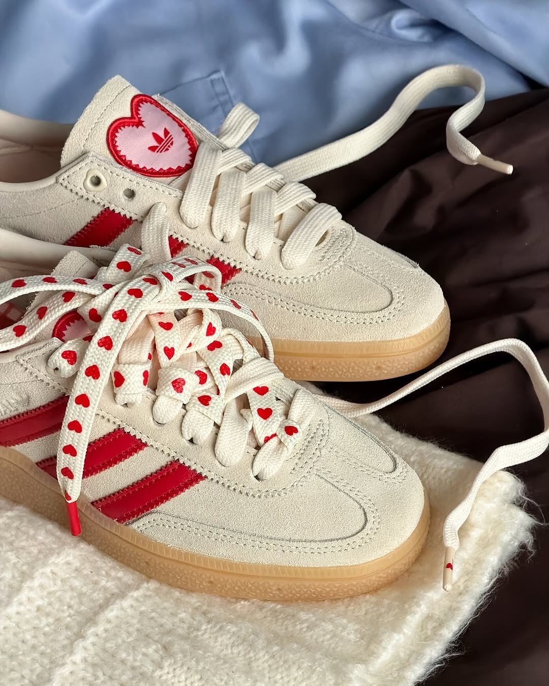 <2026情人節限定💕>ADIDAS HANDBALL SPEZIAL 燕麥奶油紅