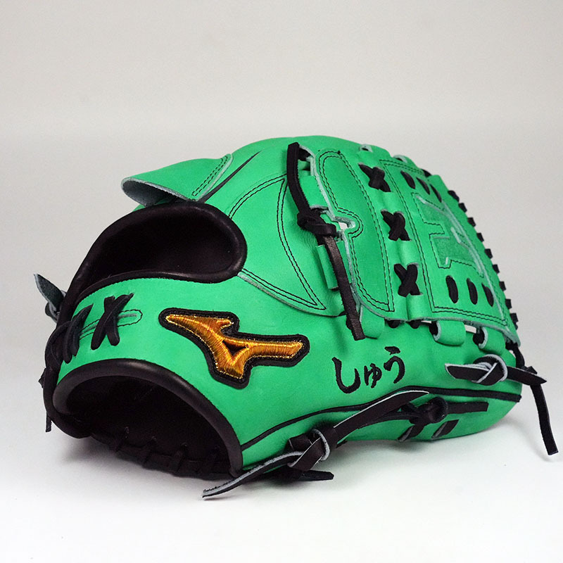 日本製美津濃MIZUNO PRO ORDER HAGA JAPAN MODEL AXI 軟式投手手套