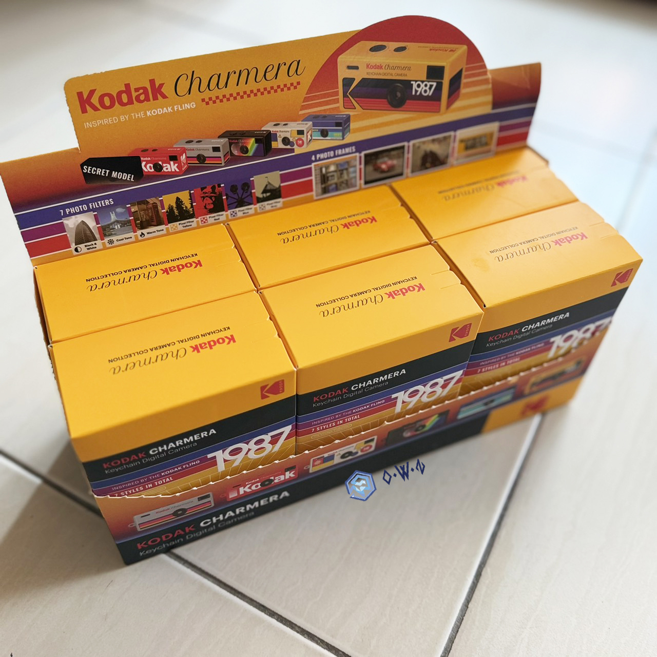 【OWN】Kodak 盲盒 相機 吊飾 鑰匙圈 共7款 基本款 隱藏款 濾鏡 藍 白 灰 黑 紅 黃 Camera