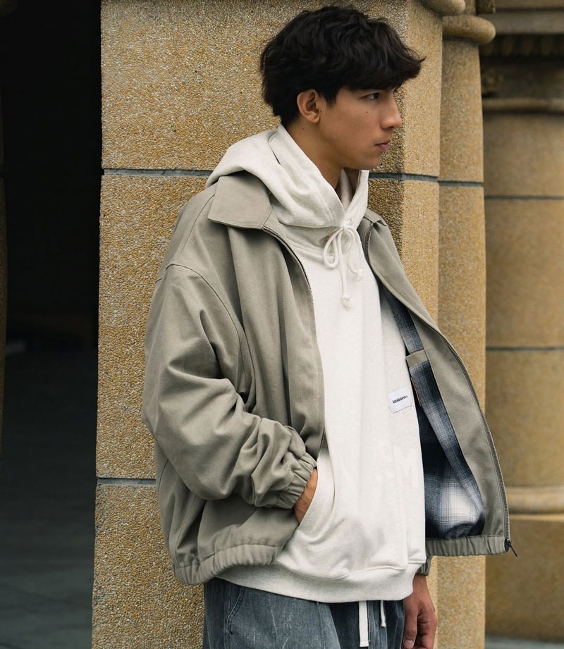 idealism Harrington Jacket 灰色 黑色 哈靈頓 翻領 外套【ID25031】