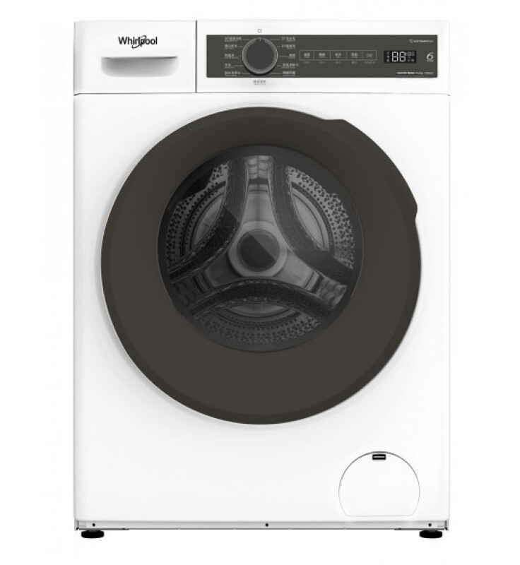 惠而浦 Whirlpool   WWPB485602GW(已飛頂820mm高)‧8.5/6公斤/1400轉‧變頻蒸氣2合1‧纖薄前置式洗衣乾衣機-香港行貨-原廠2年全機及10年摩打保養‧