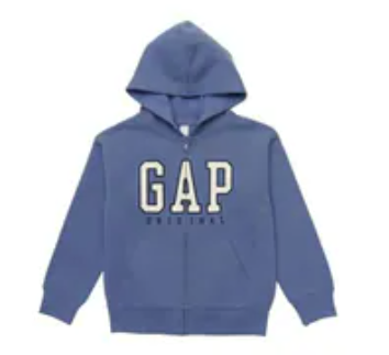 [S] GAP KIDS BLUE FULL ZIP FLEECE, GKFIB25K-BLUE (SZZ963)