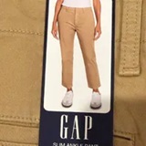 [S] TAN SLIM ANKLE PANT, 1868327-TAN (SZZ966)