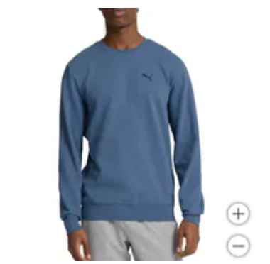 [S] PUMA PUMA BLUE PUMA TEXTURED CREW, 69221903-BLUE (SPM101)