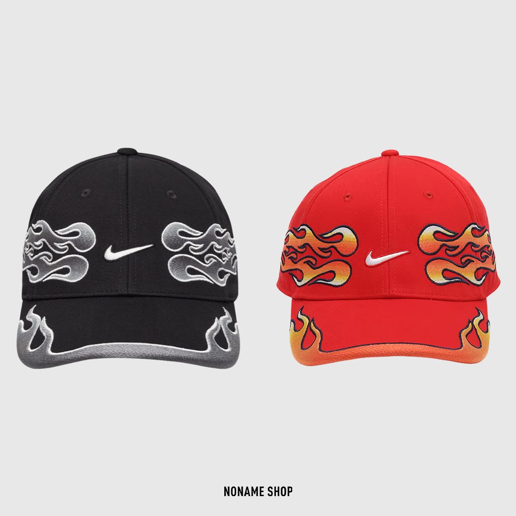 NIKE CLUB CAP 復古 火焰 刺繡LOGO 老帽 兩色 (男/女款)