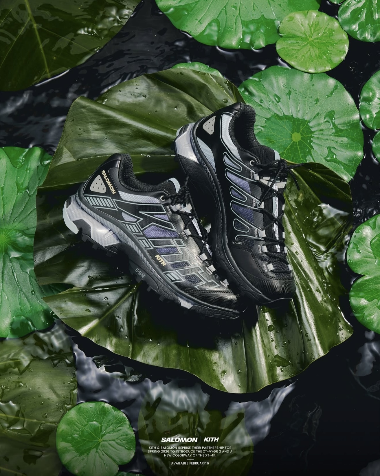 【Focus Store】預購 Kith x Salomon XT-4K "Black Alloy Blue Fog" 黑藍 L45450800