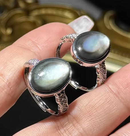 JZ1787黑貝戒指 (約15x4mm) *折實滿$599包順豐智能櫃*92live