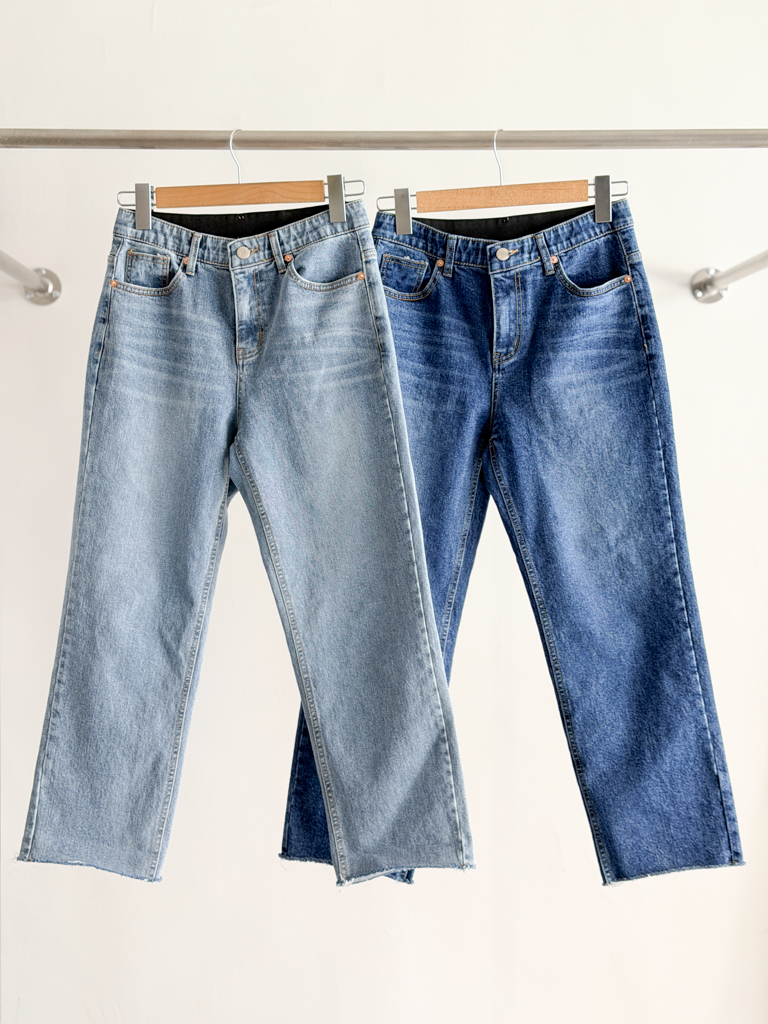 0207春季小直筒牛仔褲