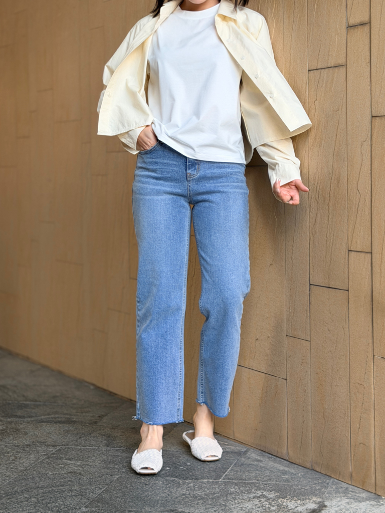 0207春季小直筒牛仔褲