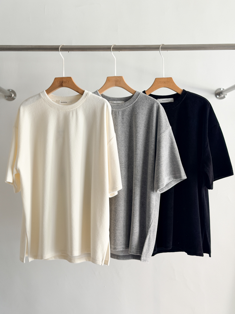 0201天鵝絨五分袖T