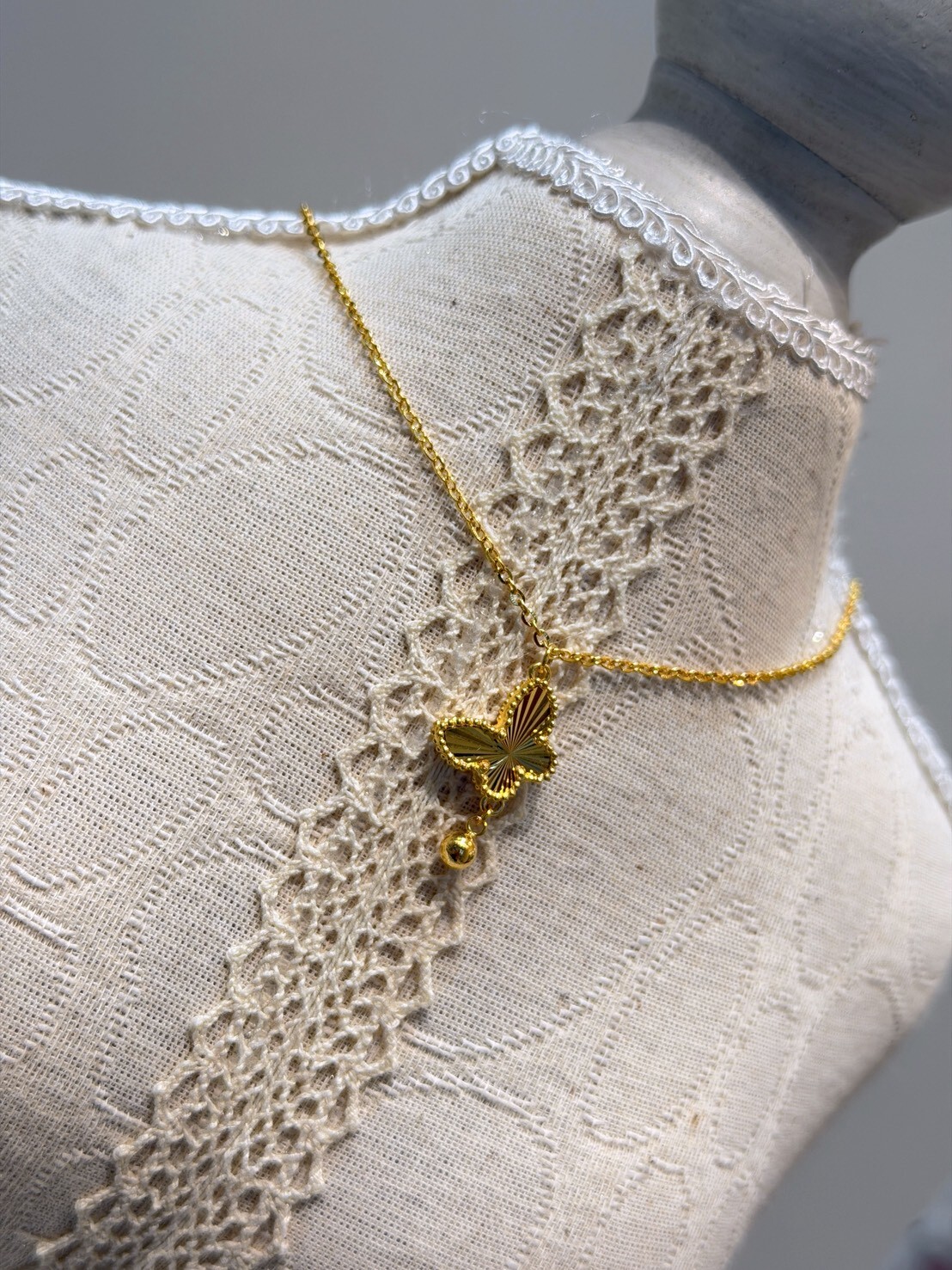 鏡面款蝴蝶套鍊