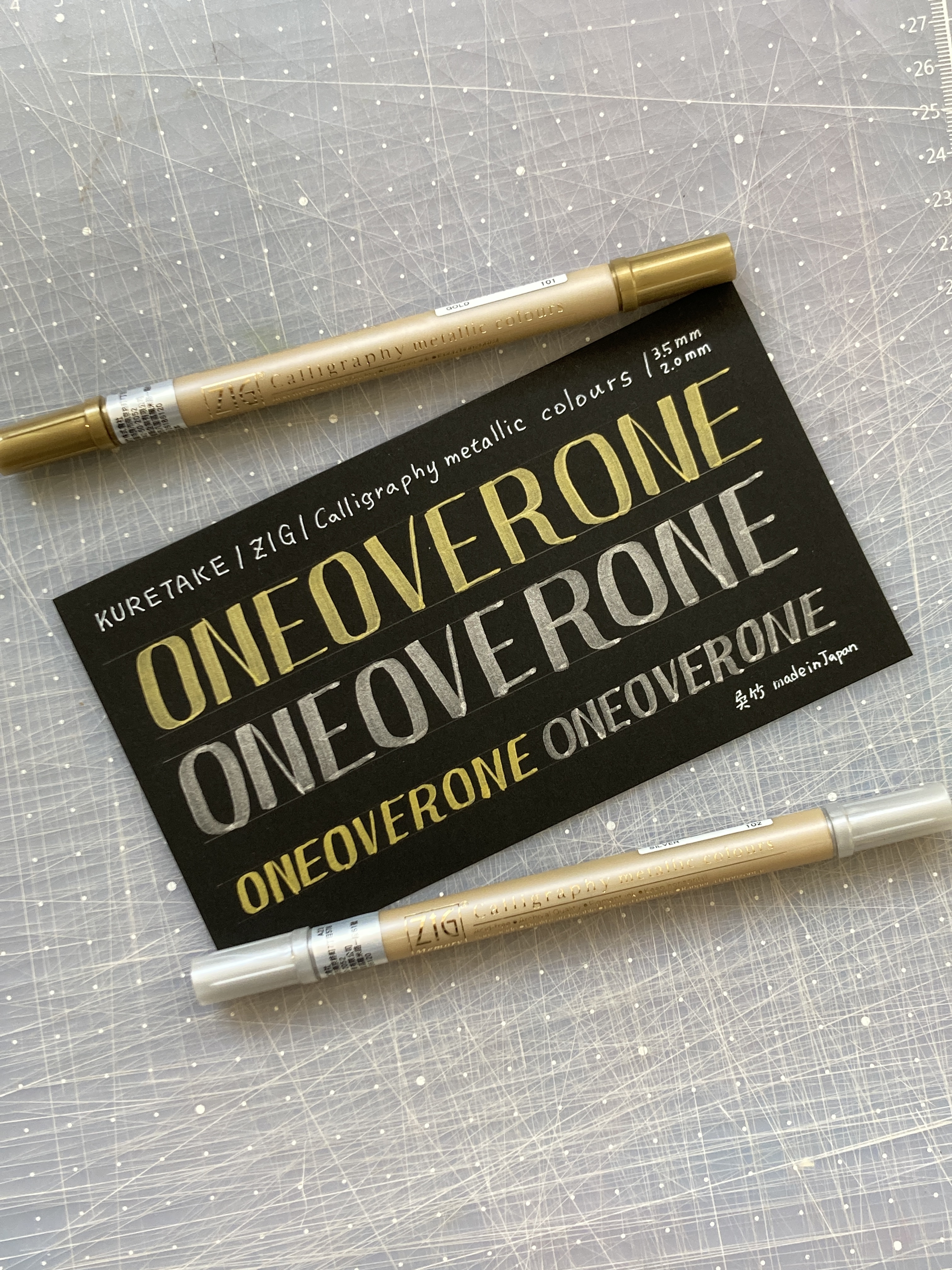 ZIG 雙頭平頭麥克筆 2mm/3.5mm 金屬色 / 吳竹 / 日本