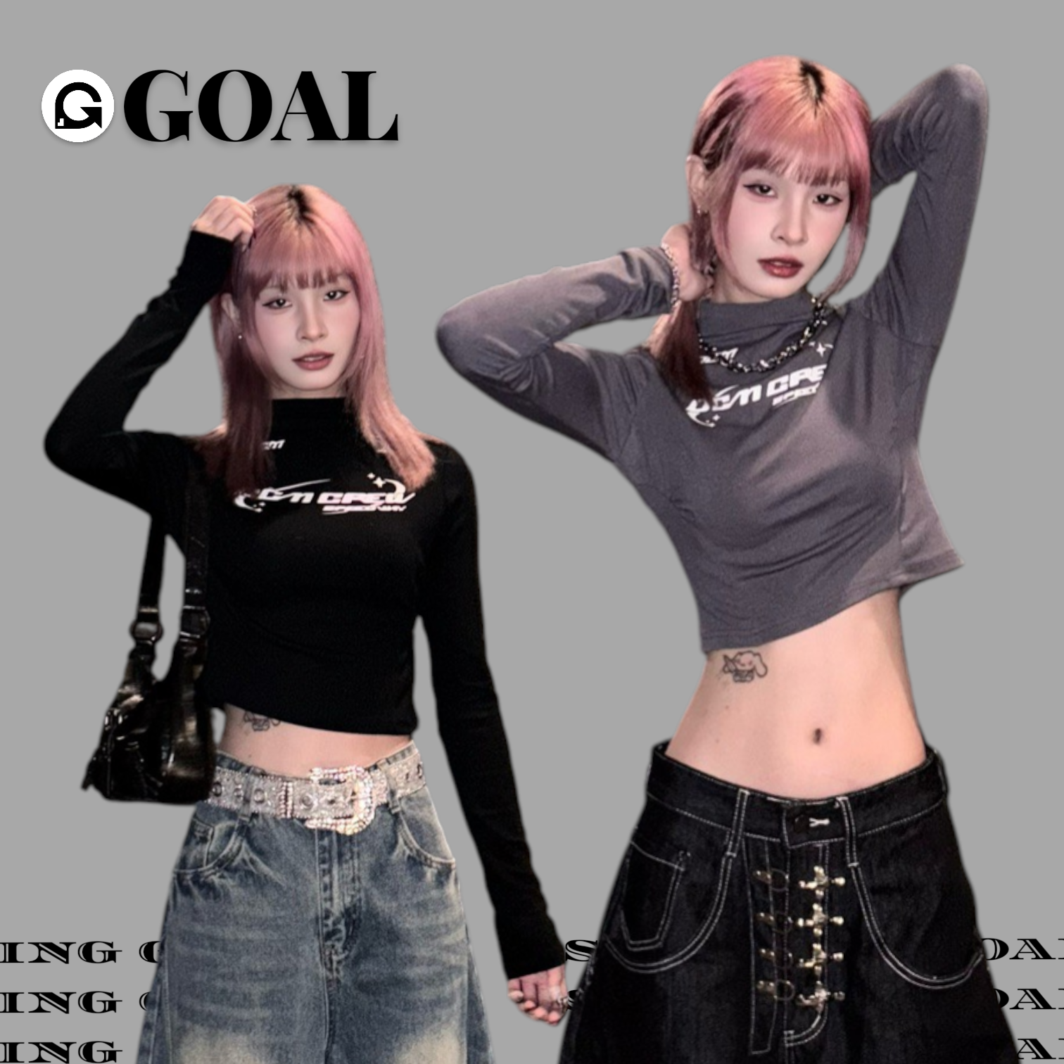 (GOAL) DCM｜賽車小高領短版上衣 🏁