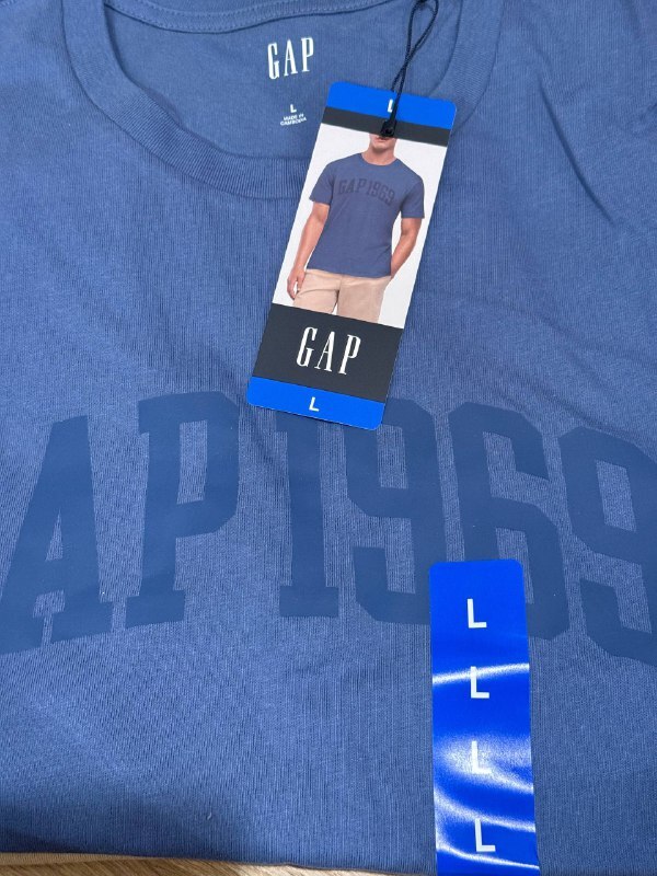 [USW] GAP BLUE 1969 MEN'S T-SHIRT, 1943125-BLUE (UZZ843)