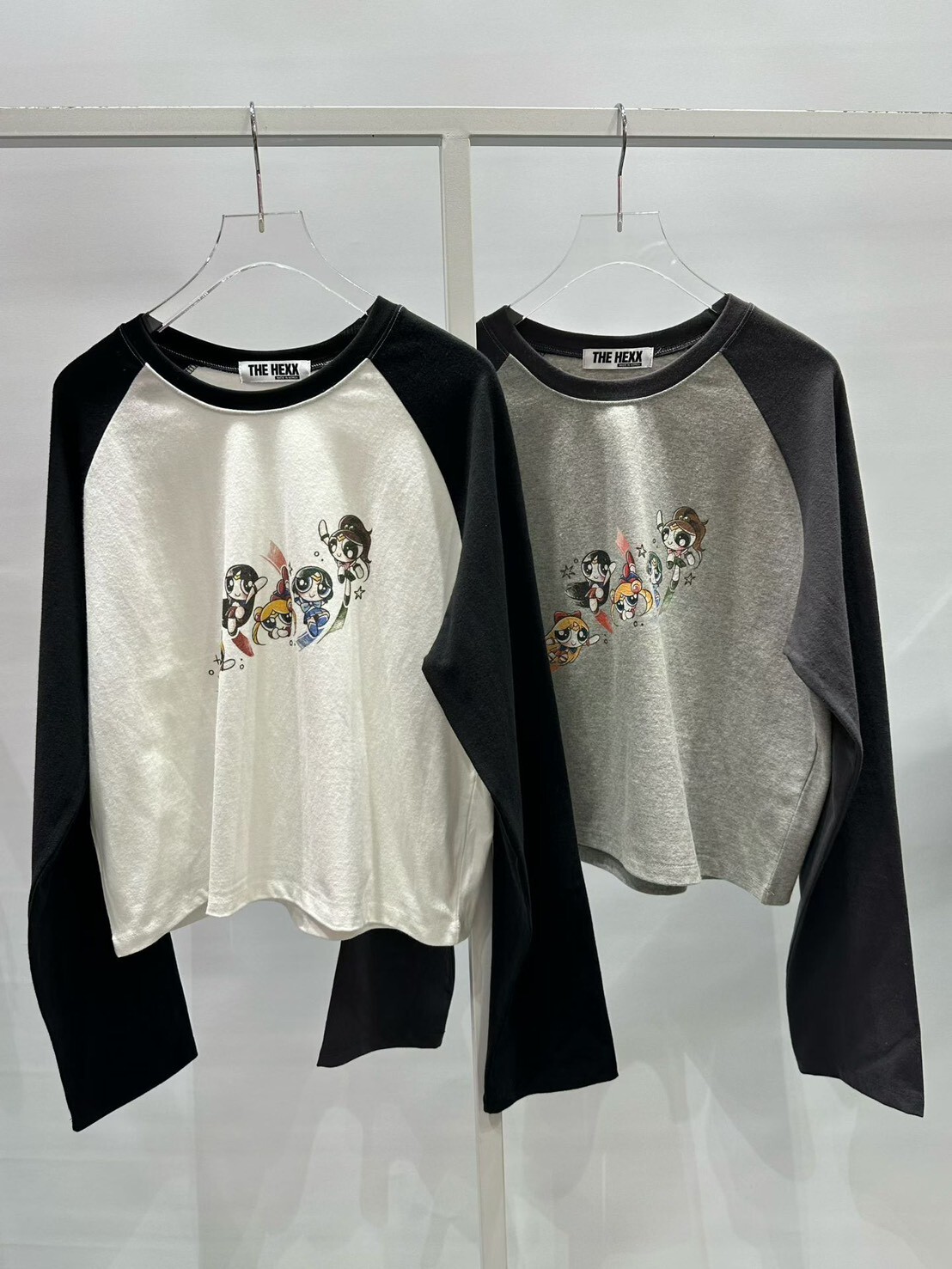THE HEXX   Y2K 飛天小女警撞色長袖 棉T