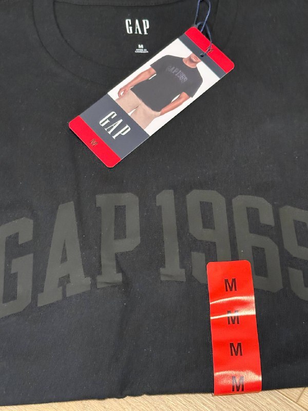 [USW] GAP BLACK 1969 MEN'S T-SHIRT, 1943125-BLACK (UZZ845)