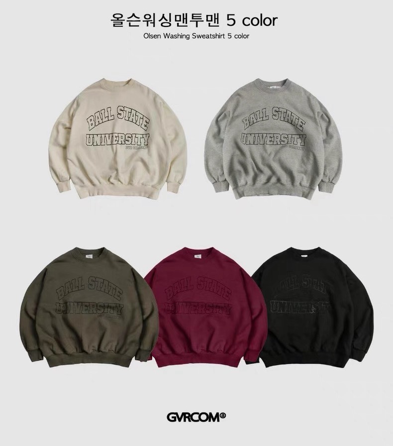 GVR COMPANY 學院風字母印花大學 T