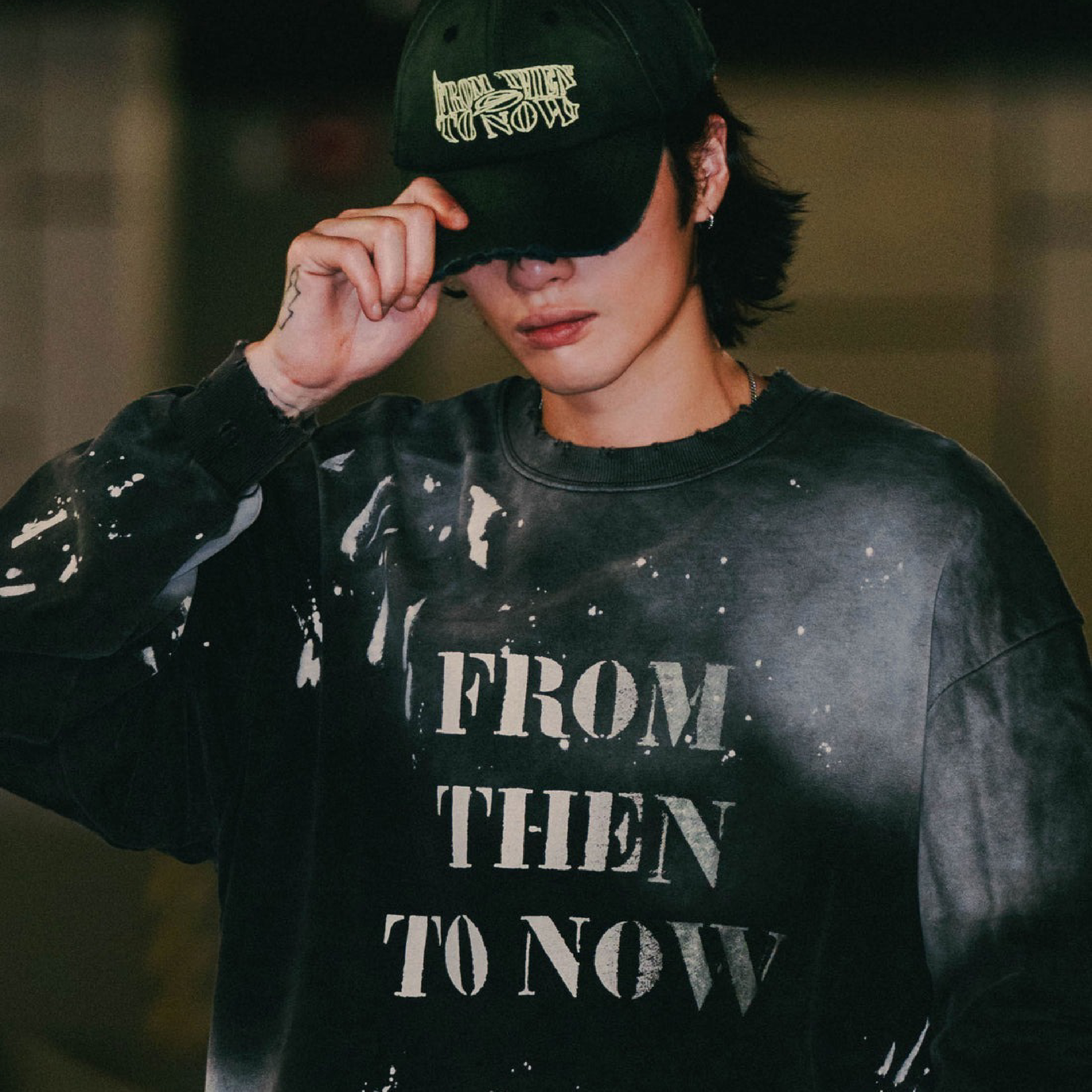 SENSE X Toomore Wash Faded Slogan Crewneck [SENxTM-04]
