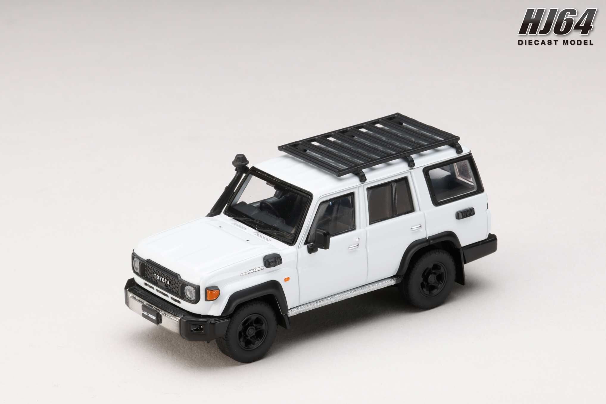 PO-$161 * HOBBY JAPAN * 1:64 TOYOTA LAND CRUISER LC70 CUSTOMIZED VERSION SUPER WHITE