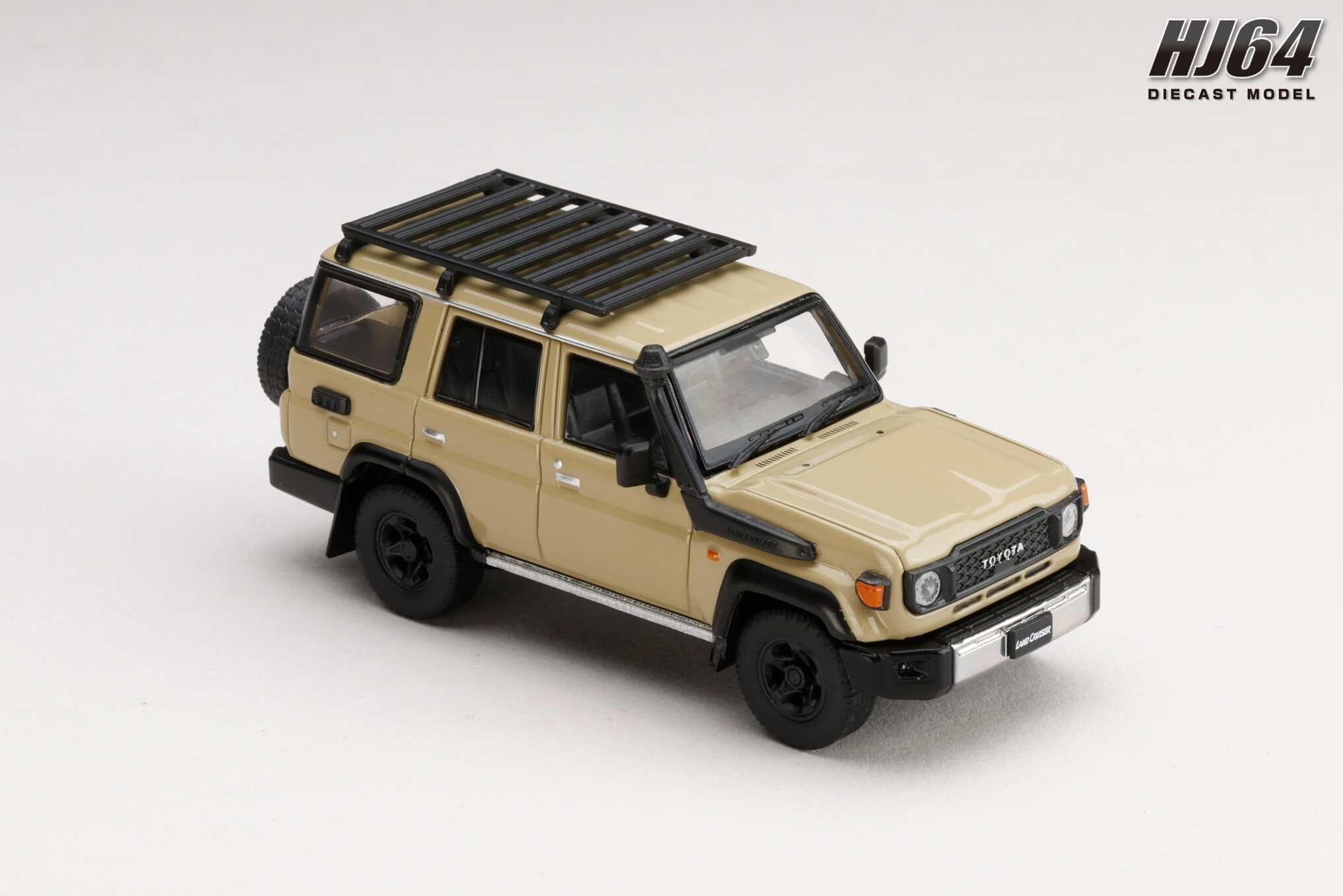 PO-$161 * HOBBY JAPAN * 1:64 TOYOTA LAND CRUISER LC70 CUSTOMIZED VERSION BEIGE