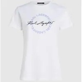 [S] KARL LAGERFELD WHITE CIRCLE LOGO T-SHIRT, AWW17001-100 (SKL1500)