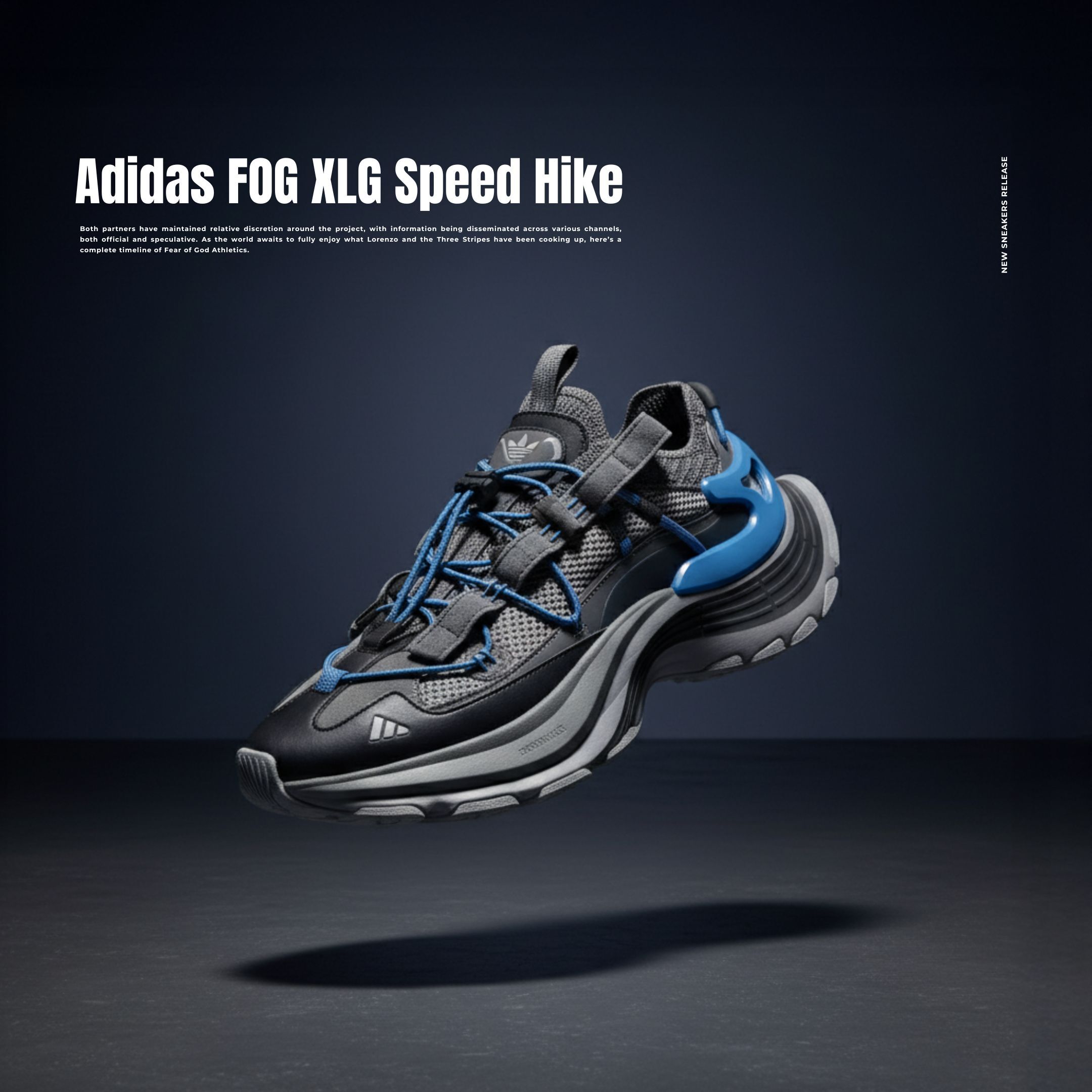 NICEDAY 代購 Adidas FOS XLG Speed Hike 灰藍 灰 藍 灰黑 雙鞋帶 機甲 KK1933