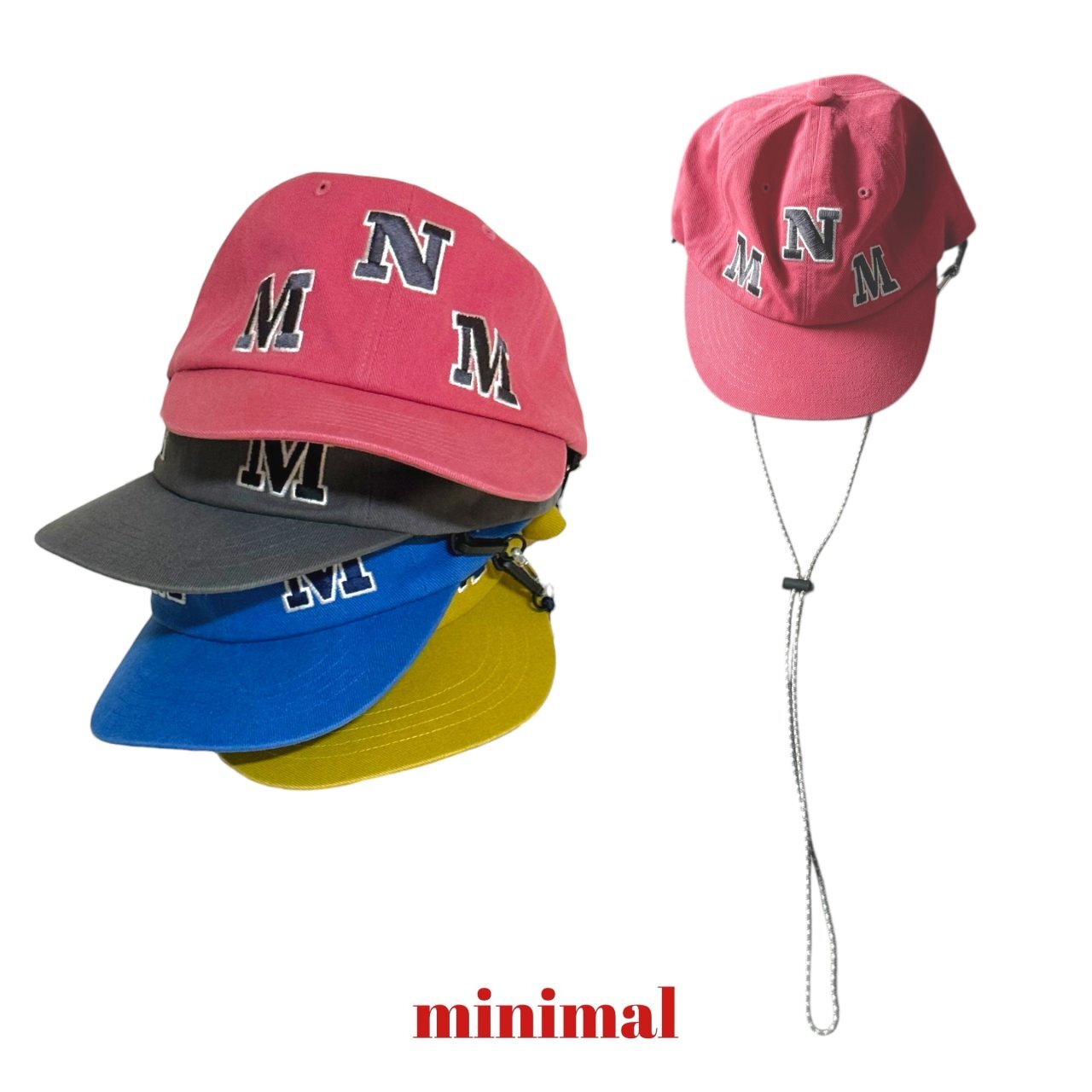 90-140 MNM 品牌繫繩棒球帽 4色