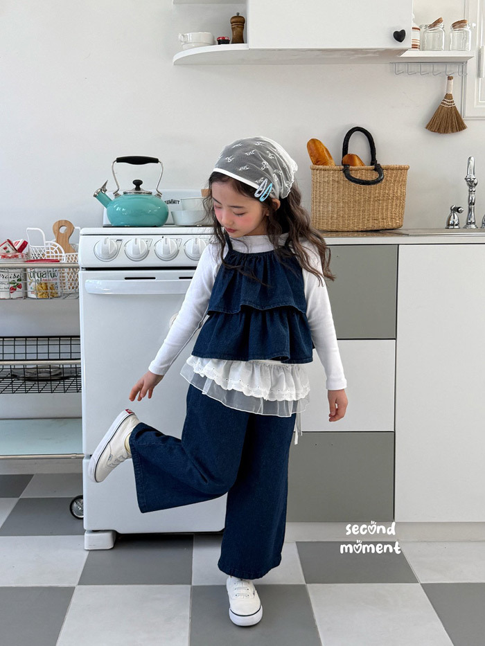 正韓春second moment  俐落牛仔寬褲