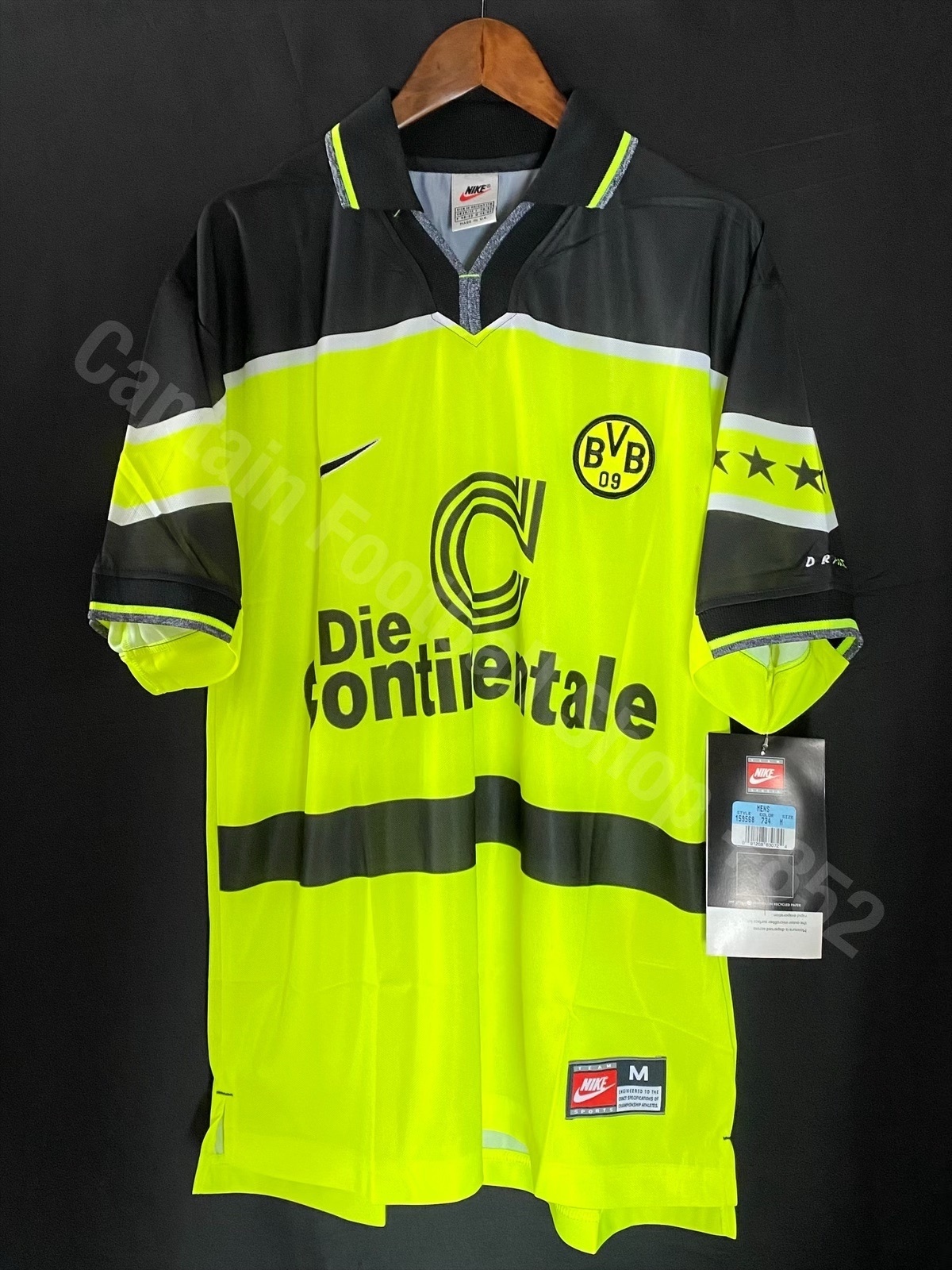 (BNWT) Borussia Dortmund 1997-1998 Nike Home Shirt