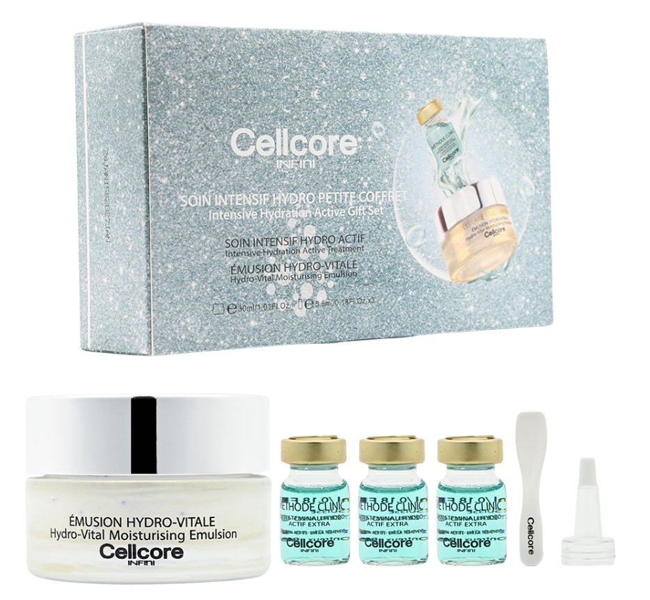 PP2026-E203-Cellcore INFINI 九杯水幹細胞生命之泉禮盒 4件裝 EXP:2027 深海綠魚子精粹水凝保濕面膜 6片裝（清倉貨品不退不換以不影響實際使用為準，現貨可新蒲崗倉庫即取）