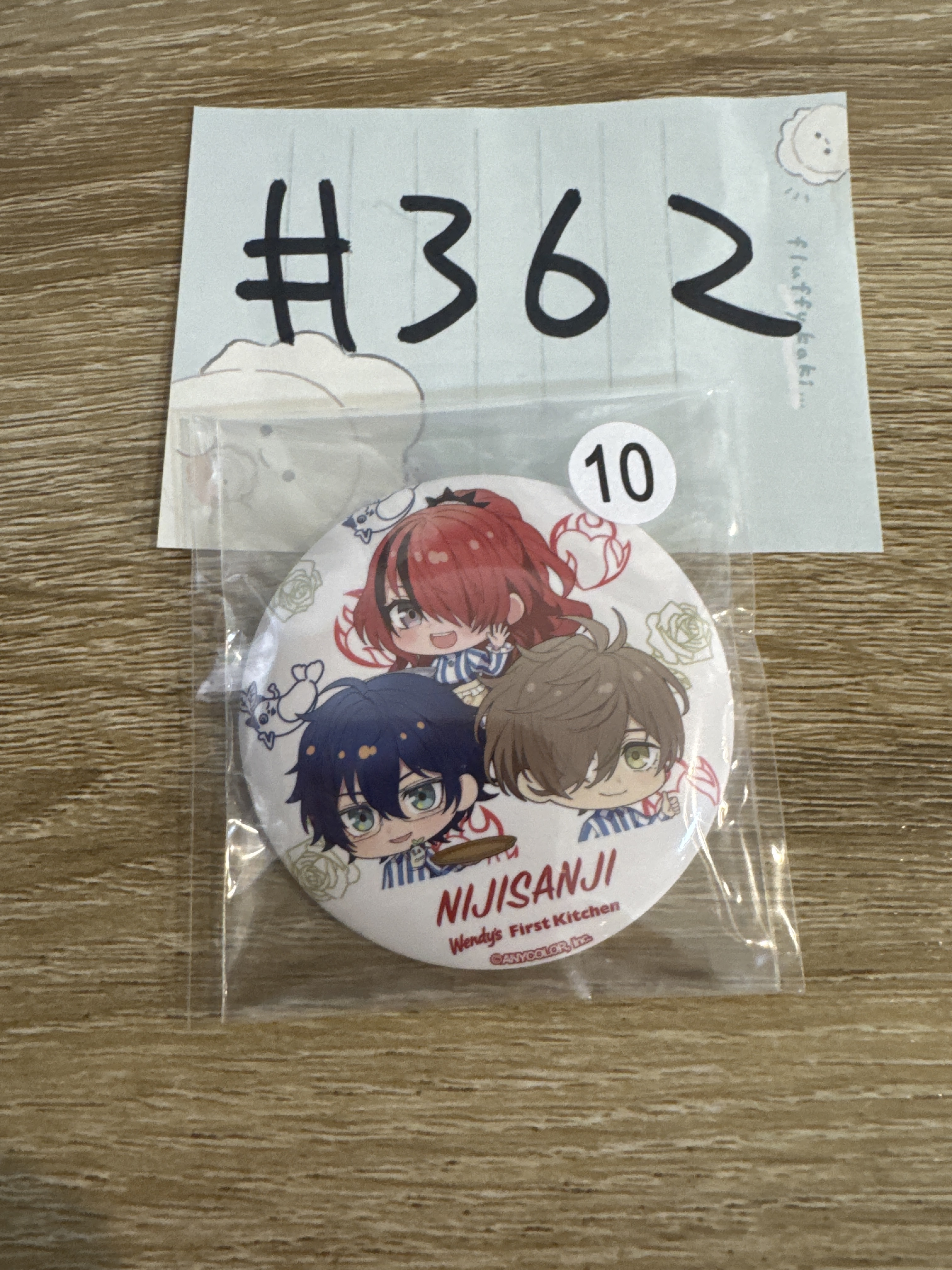 彩虹社 3人  襟章#362