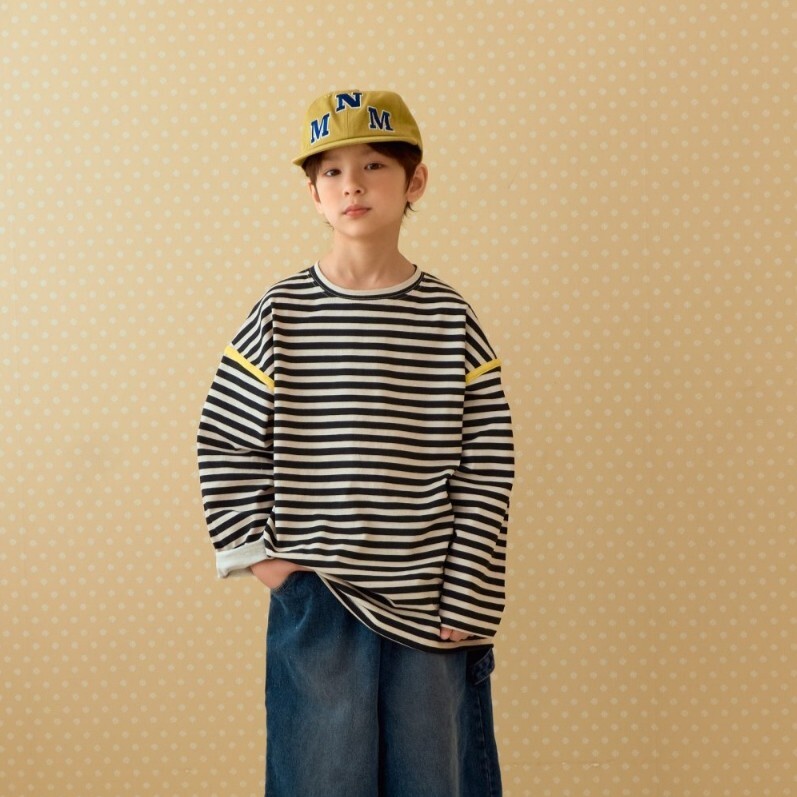 90-140 MNM 配色條紋上衣 2色