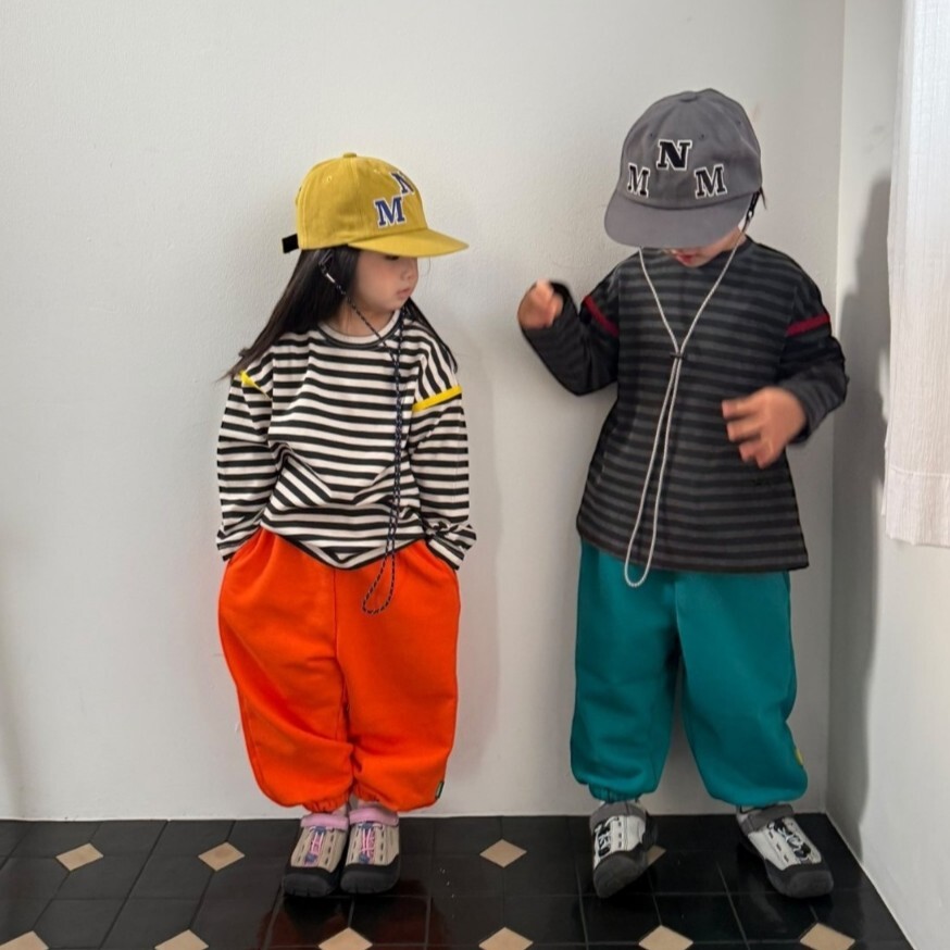 90-140 MNM 配色條紋上衣 2色