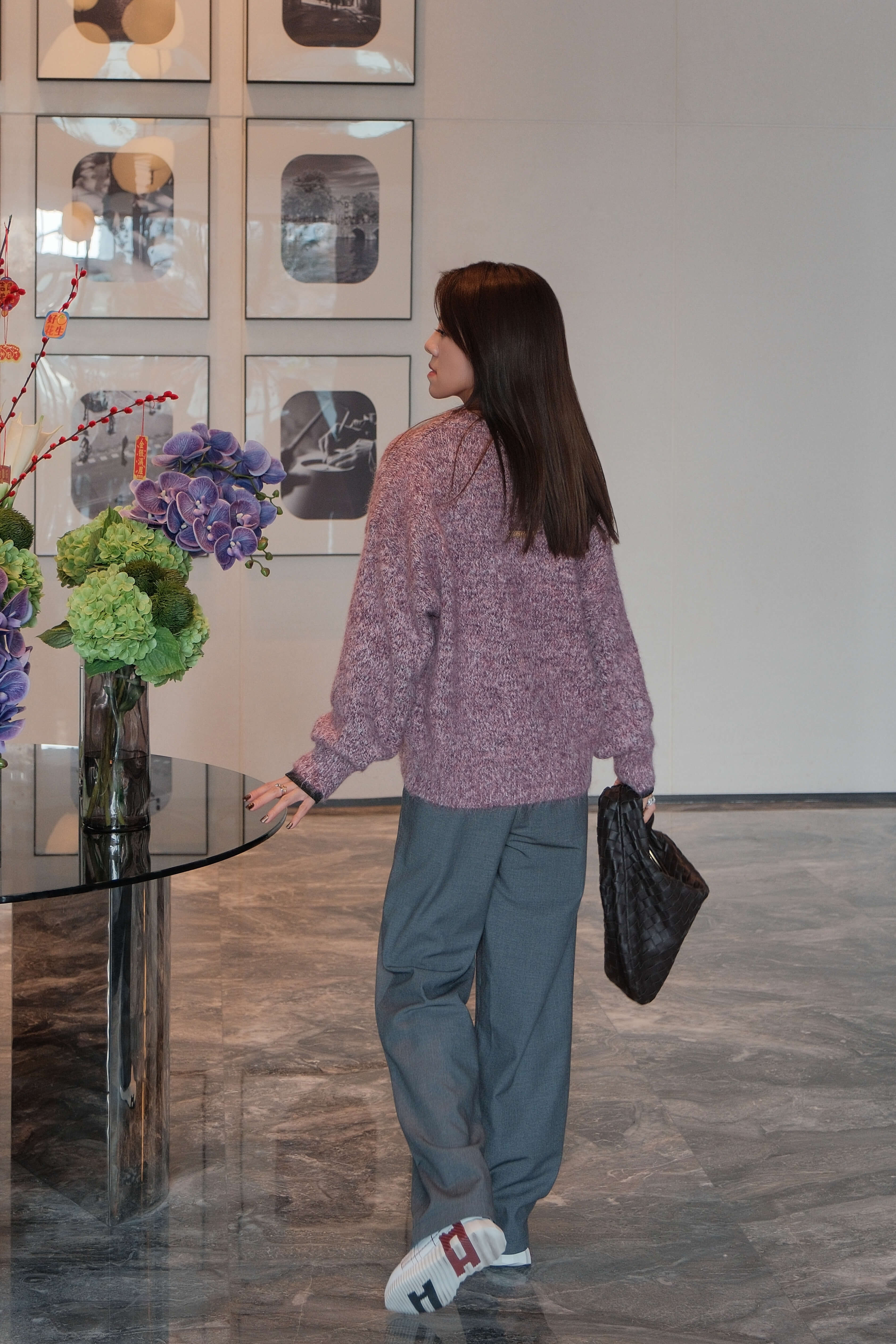 Oversized Crewneck Long Jumper_KN262L01