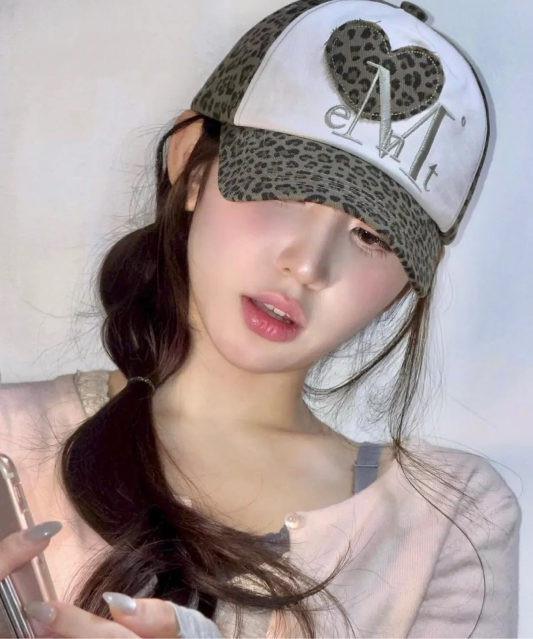 韓國限定🇰🇷 MUCENT SIGNATURE BALL CAP 心型標誌 拼接 外縫線 迷彩 豹紋 老帽 棒球帽 / 預購