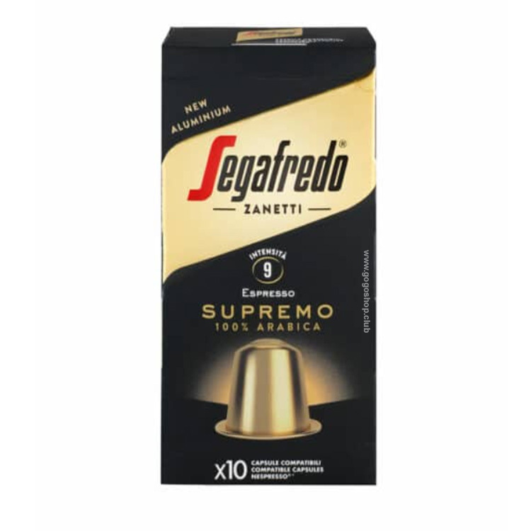 Segafredo Supremo 意式咖啡膠囊 (10 粒裝) - 兼容 Nespresso