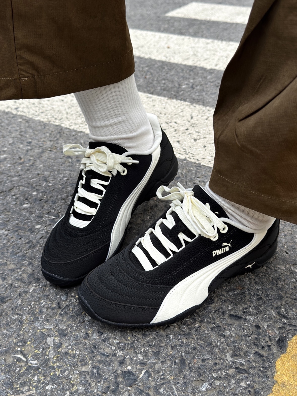 <情人節限定款💌 >PUMA Novacat Luxe 荔枝紋皮革球鞋  情侶鞋 經典黑