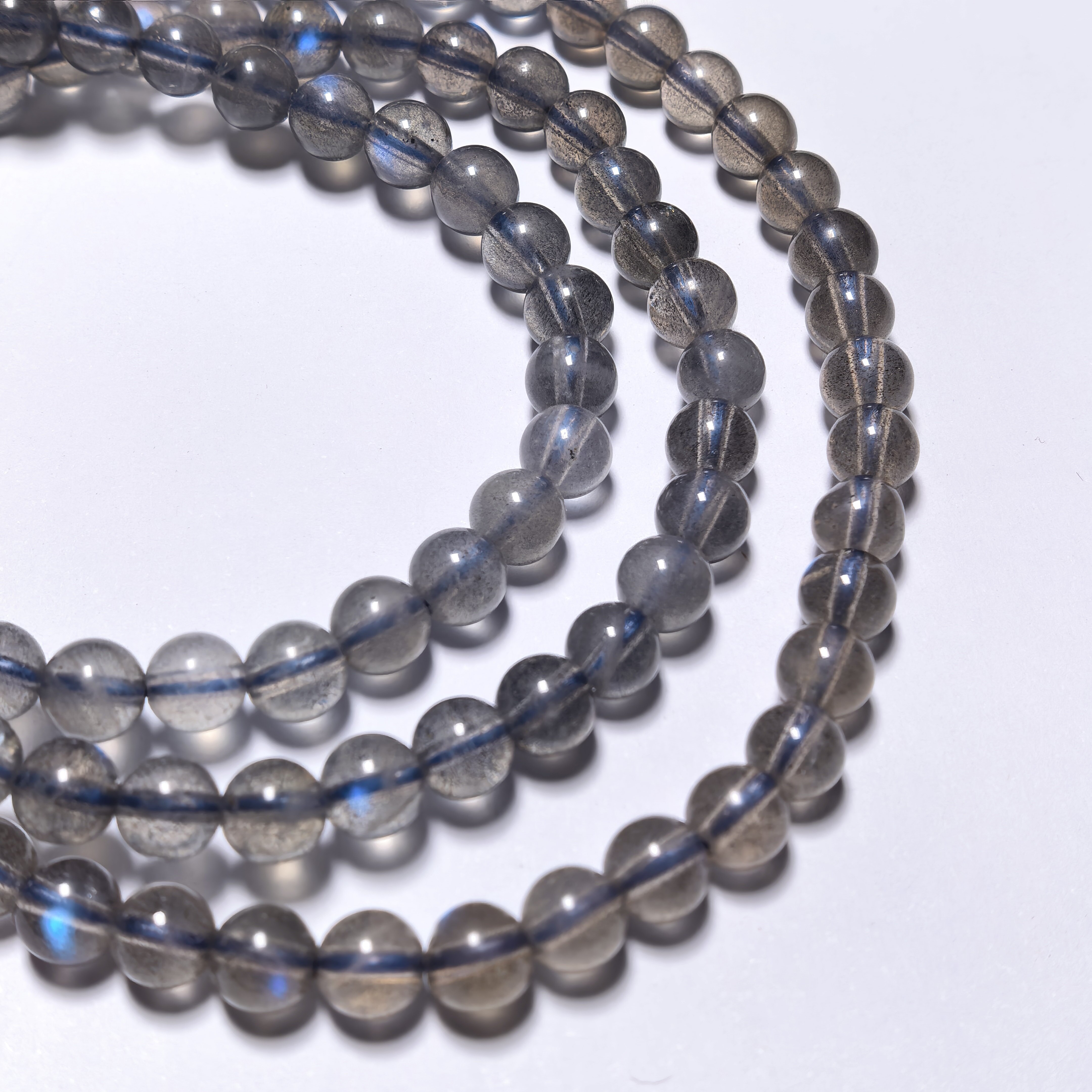 拉長石手三圈手串5m+