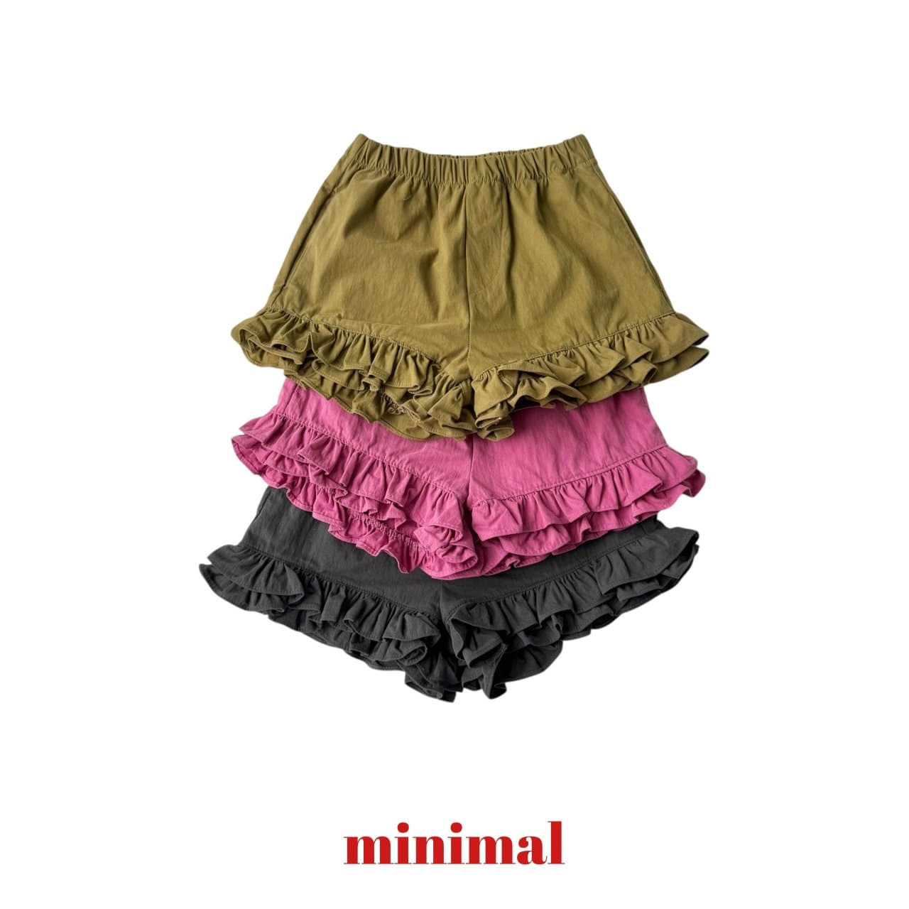 90-140 MNM 俏皮荷葉短褲 3色