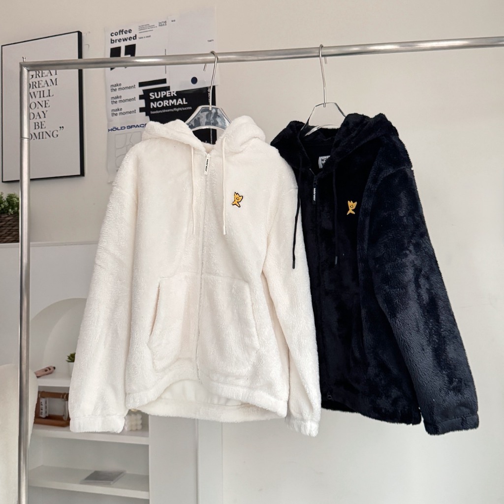 韓國小飛人Wacky willy毛毛外套 (2colors) 韓國代購 潮牌 毛茸茸 冬天外套