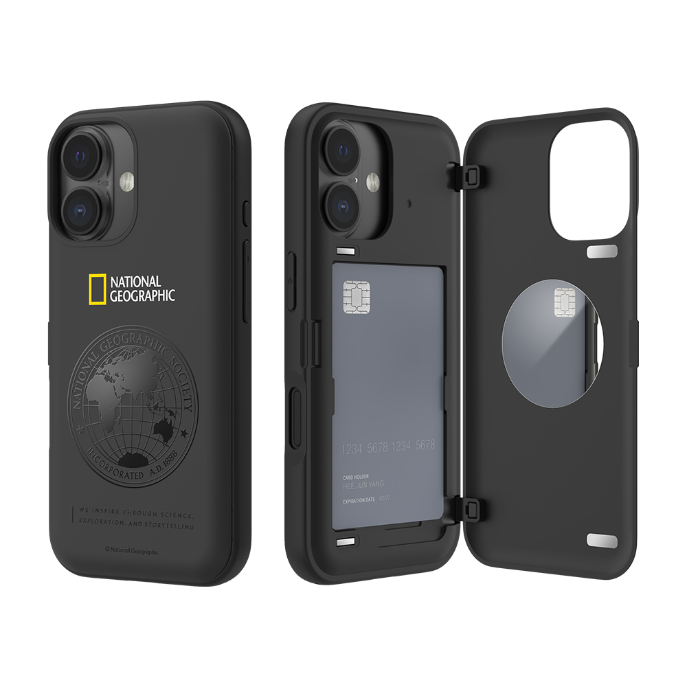National Geographic - Card Door Bumper - iPhone 17 Case 國家地理插卡防撞手機殼