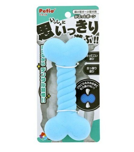 Petio 潔齒狗狗玩具骨頭．藍色
