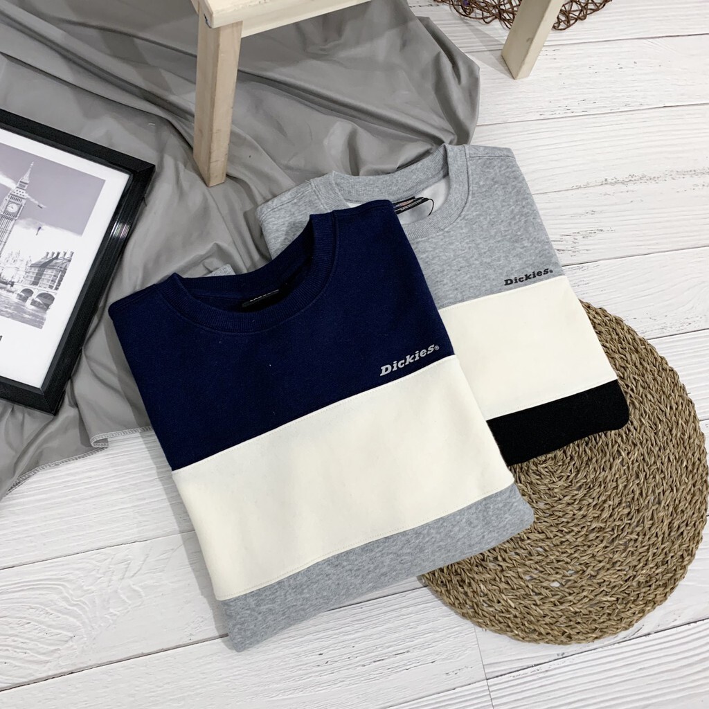 現貨 DICKIES 大學T 拼接 小LOGO 大學T 拼接配色