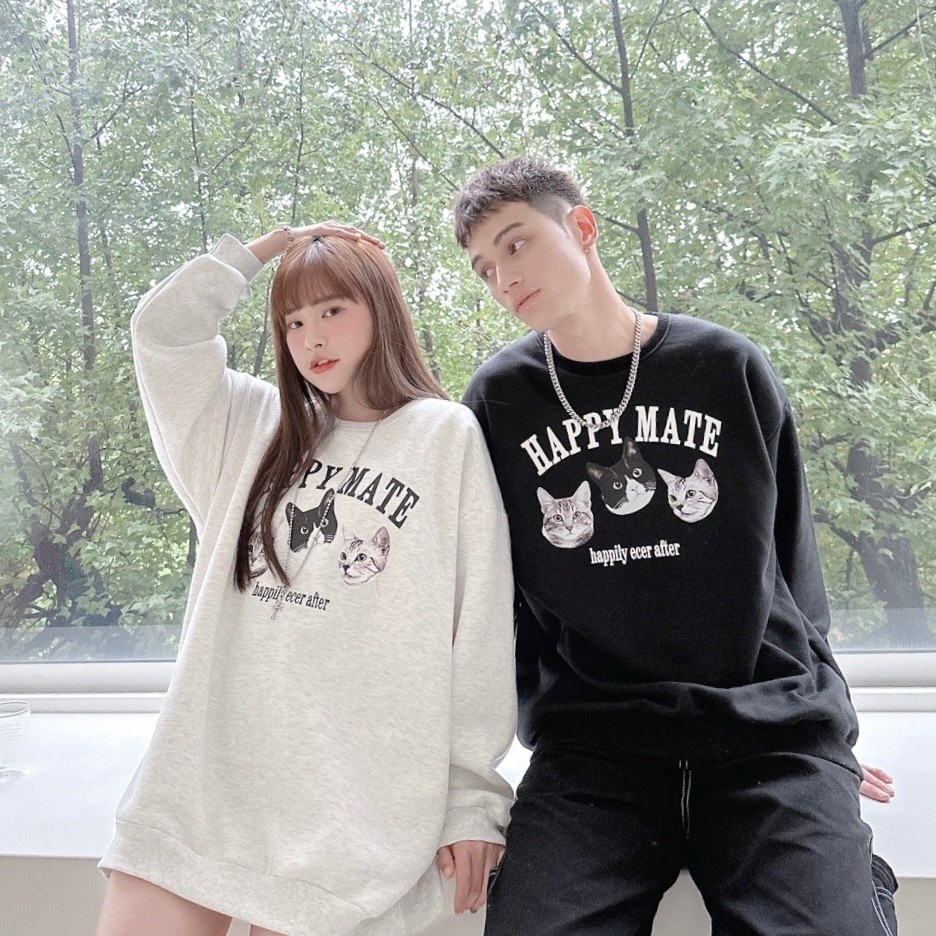 【KT USA】正韓 貓咪刷毛大學T 刷毛大學T 長袖 貓咪長T 三色 保暖大學T 80195