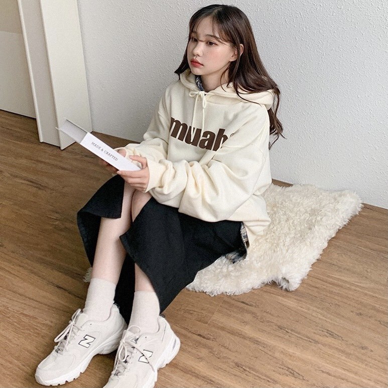 MUAHMUAH刷毛 帽T 經典新款 LOGO