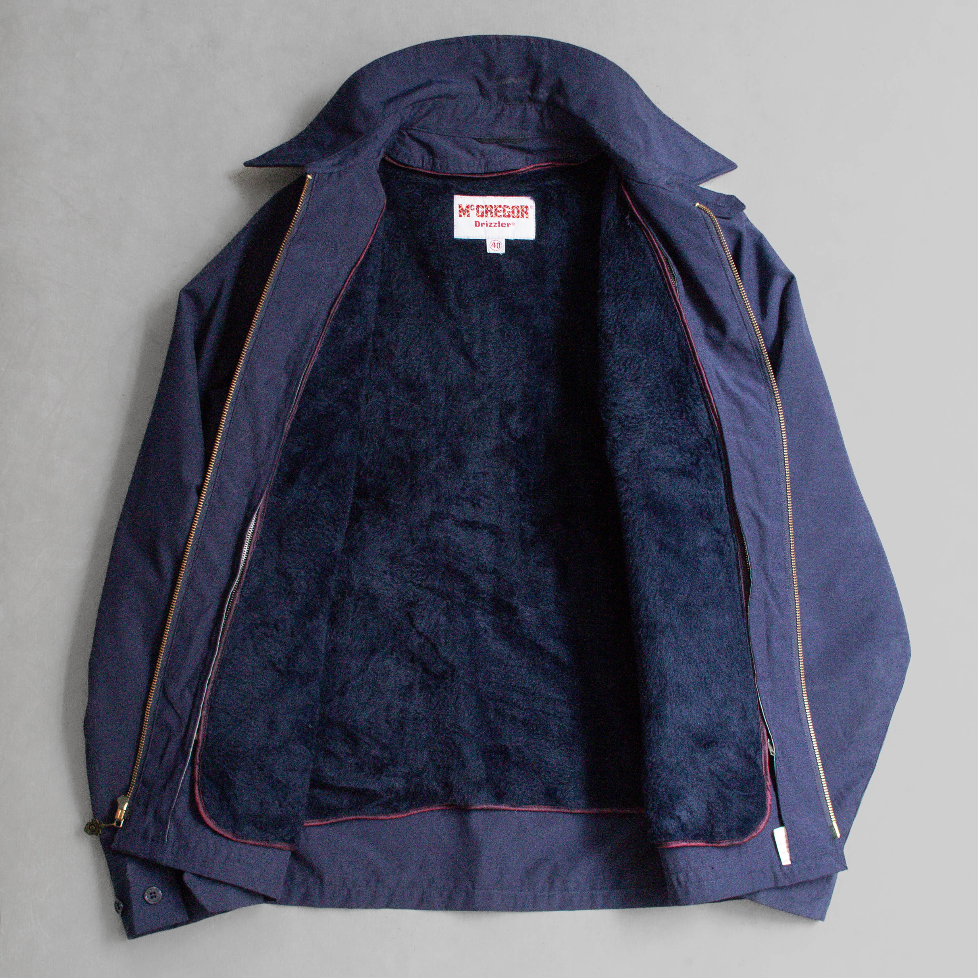 70S MCGREGOR DRIZZLER JACKET 美國製 深藍 哈靈頓 刷毛 短版 夾克 外套