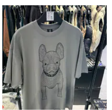 [S] LIFEWORK GREY BIG RADOG SHORT SLEEVE T-SHIRT, LW255TS990-GREY (SLW517)