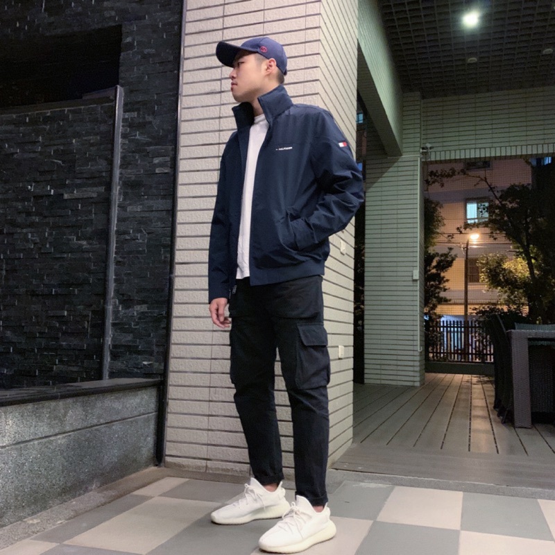 Tommy風衣外套 手臂LOGO款