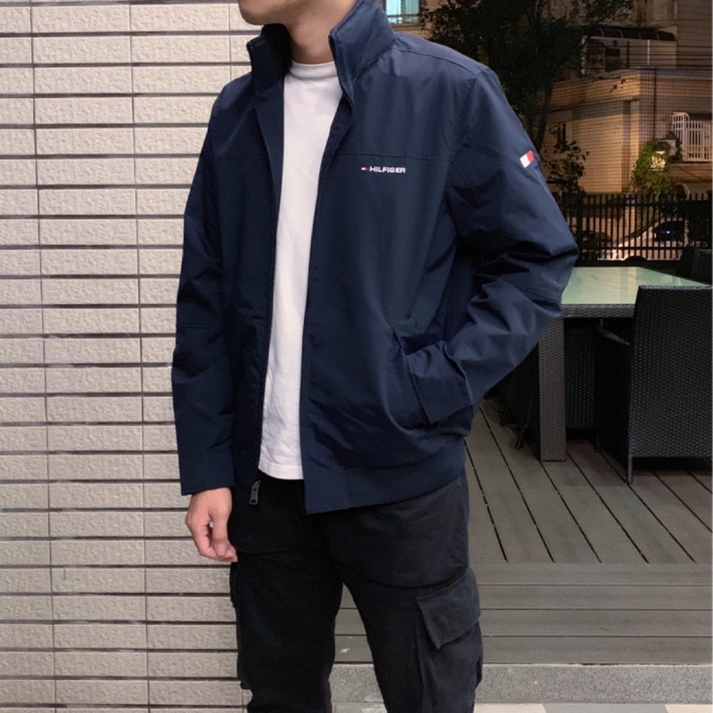 Tommy風衣外套 手臂LOGO款